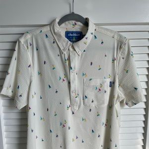 Chubbies The Water Hazard Performance Polo Short Sleeve Shirt Medium